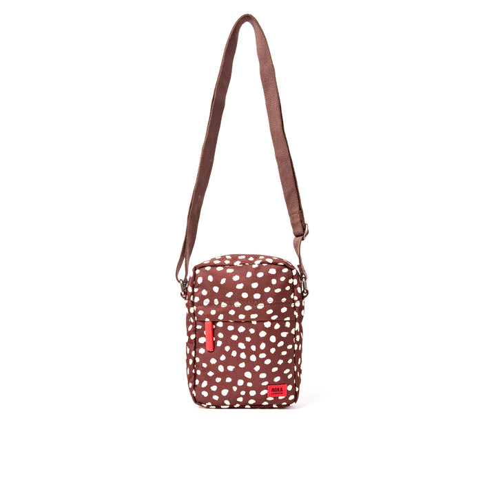 Bond Pocket Crossbody Bag in Brown Dot