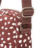 Bond Pocket Crossbody Bag in Brown Dot