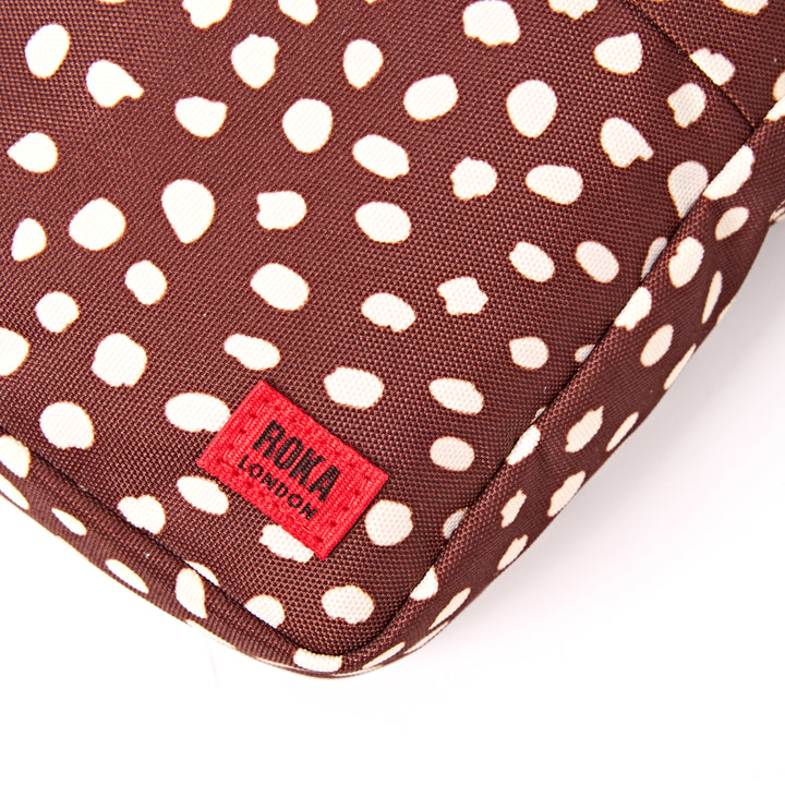 Bond Pocket Crossbody Bag in Brown Dot