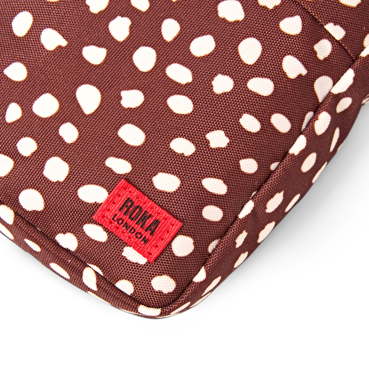 Bond Pocket Crossbody Bag in Brown Dot