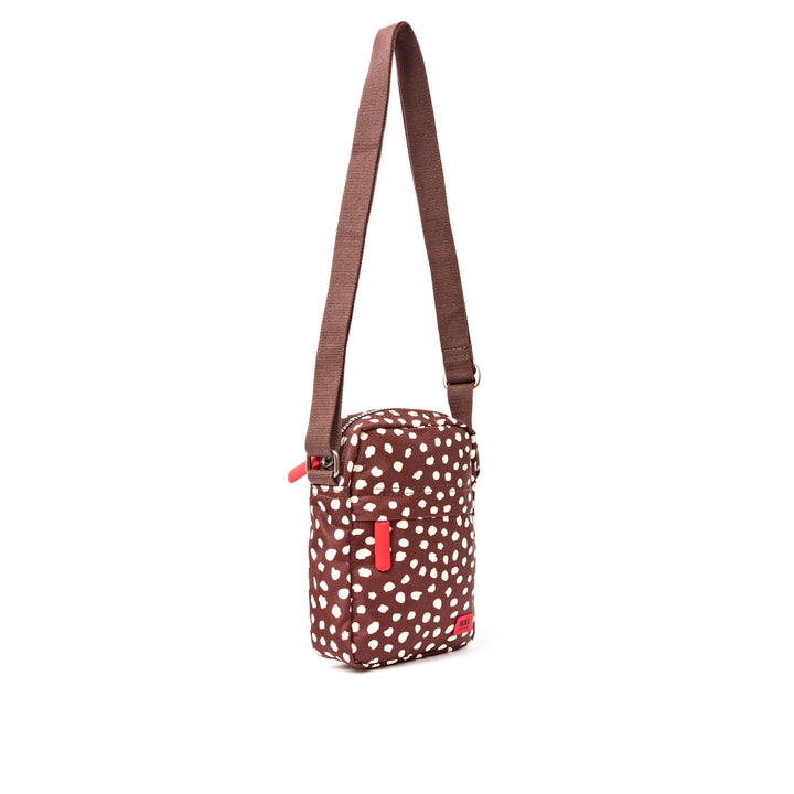 Bond Pocket Crossbody Bag in Brown Dot