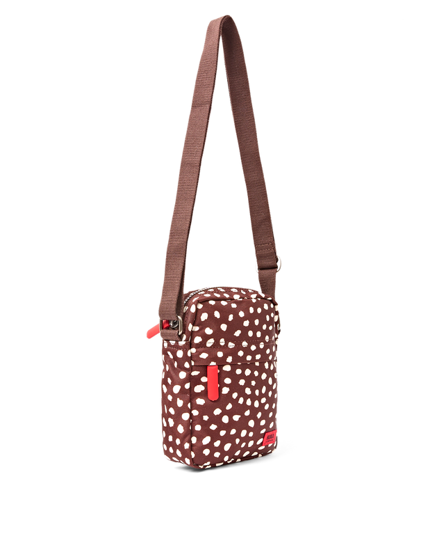 Bond Pocket Crossbody Bag in Brown Dot