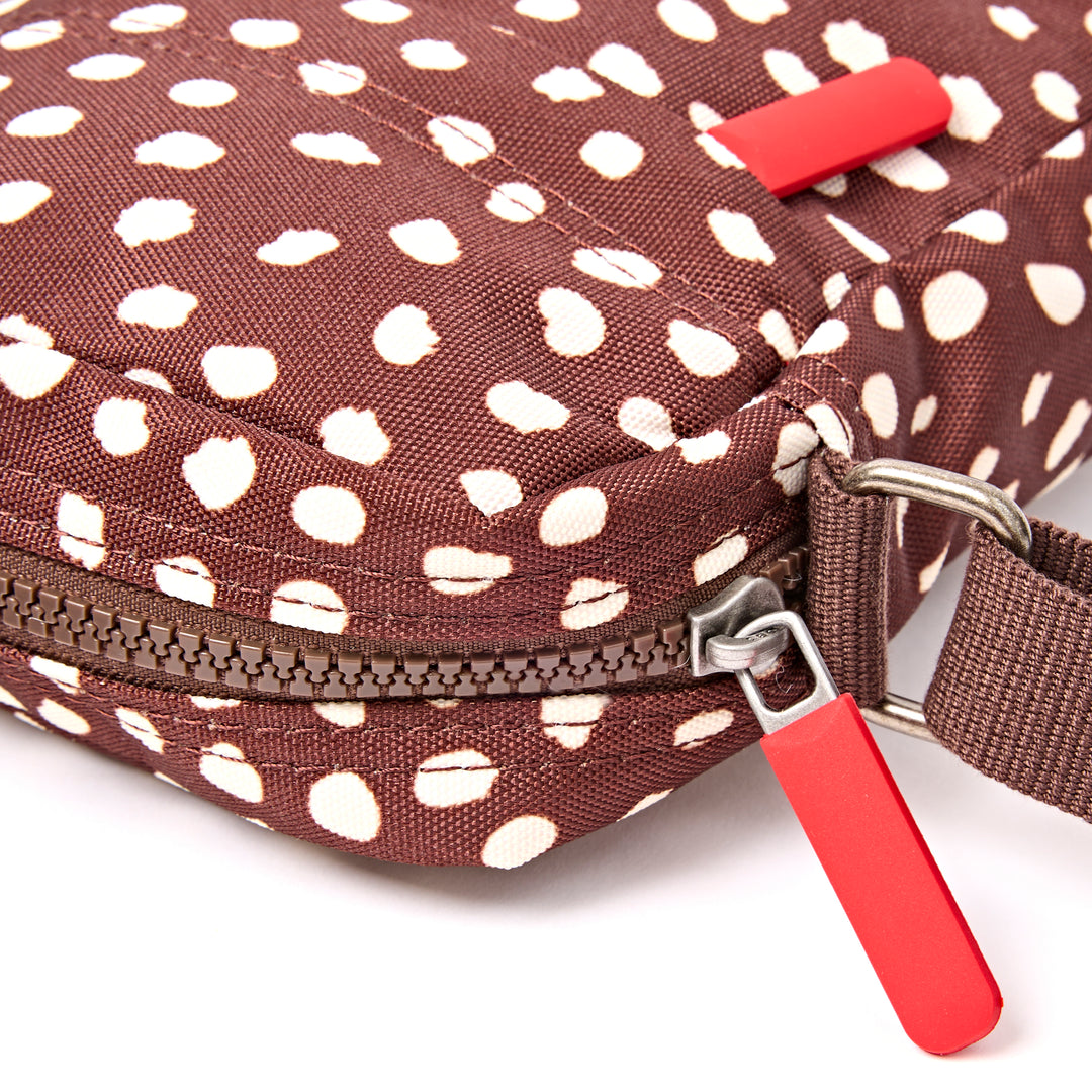 Bond Pocket Crossbody Bag in Brown Dot