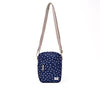 Bond Pocket Crossbody Bag in Navy Polka Dot