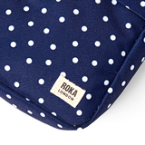 Bond Pocket Crossbody Bag in Navy Polka Dot