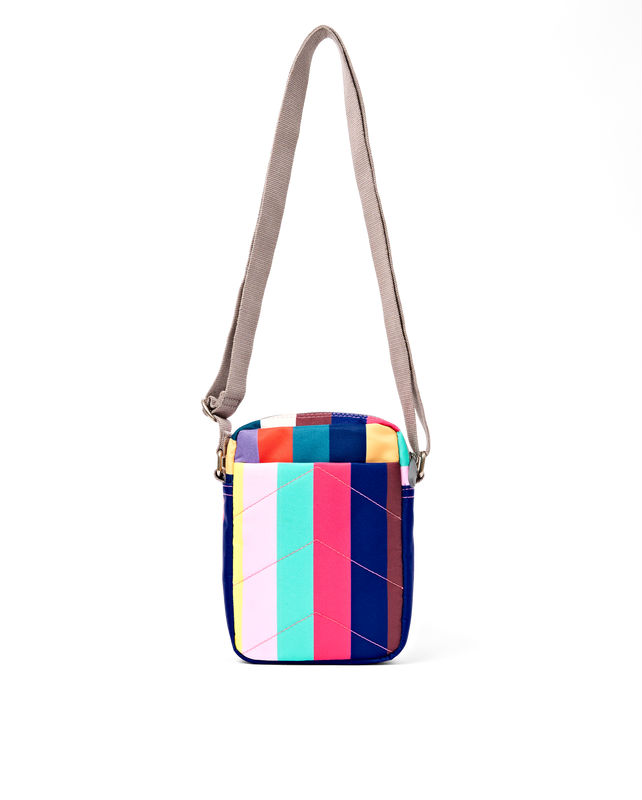 Bond Pocket Crossbody Bag in Wide Multi Stripe