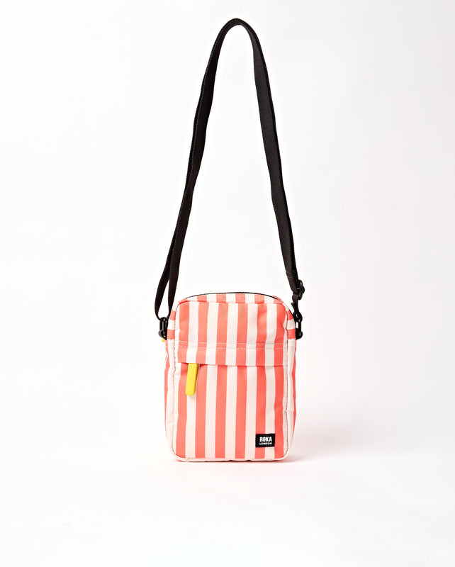 Bond Pocket Crossbody Bag in Coral Stripe