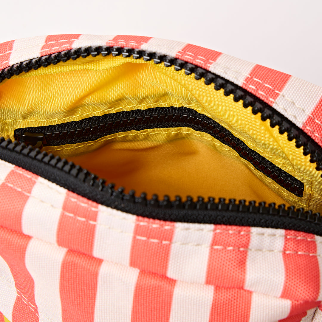 Bond Pocket Crossbody Bag in Coral Stripe