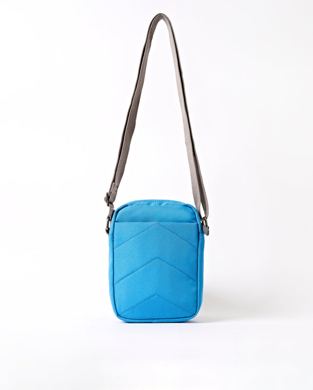 Bond Pocket Crossbody Bag in Malibu Blue Recycled Canvas