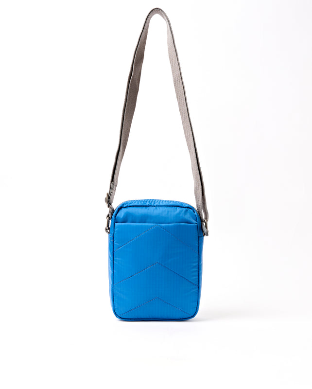 Bond Pocket Crossbody Bag in Malibu Blue Recycled Nylon Ripstop