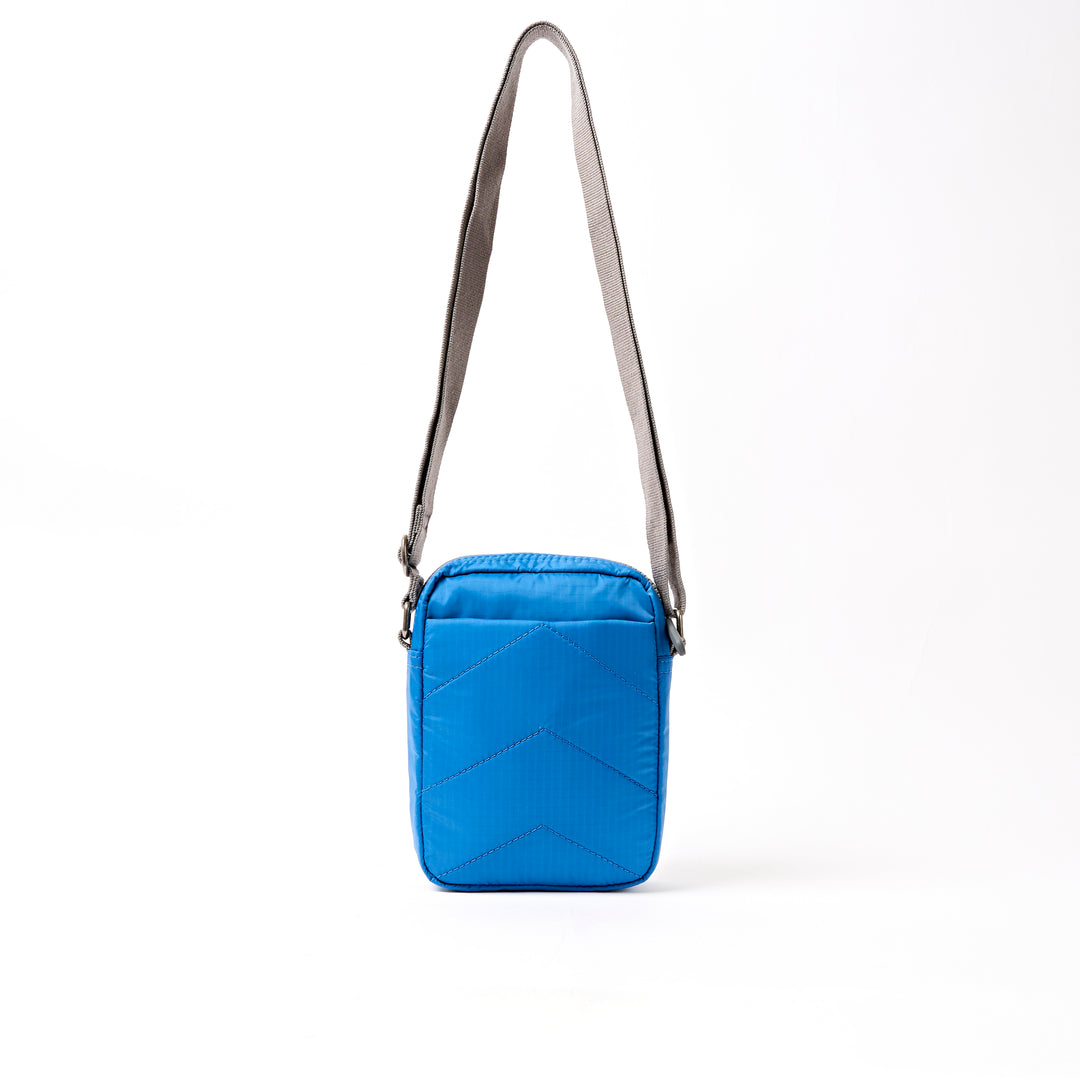 Bond Pocket Crossbody Bag in Malibu Blue Recycled Nylon Ripstop