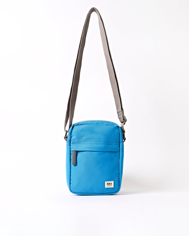 Bond Pocket Crossbody Bag in Malibu Blue Recycled Canvas