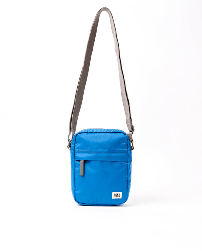 Bond Pocket Crossbody Bag in Malibu Blue Recycled Nylon Ripstop