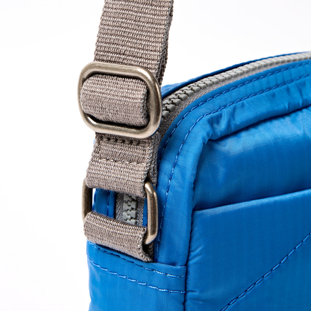 Bond Pocket Crossbody Bag in Malibu Blue Recycled Nylon Ripstop