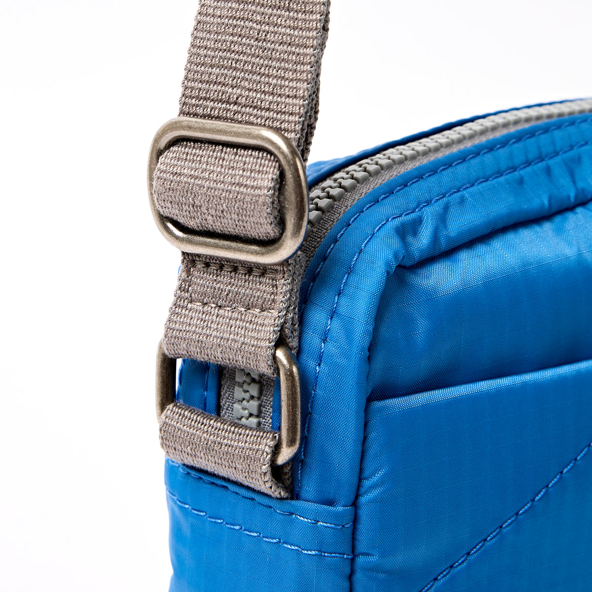 Bond Pocket Crossbody Bag in Malibu Blue Recycled Nylon Ripstop