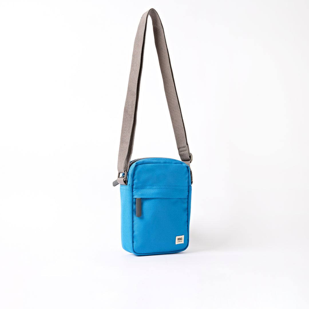 Bond Pocket Crossbody Bag in Malibu Blue Recycled Canvas