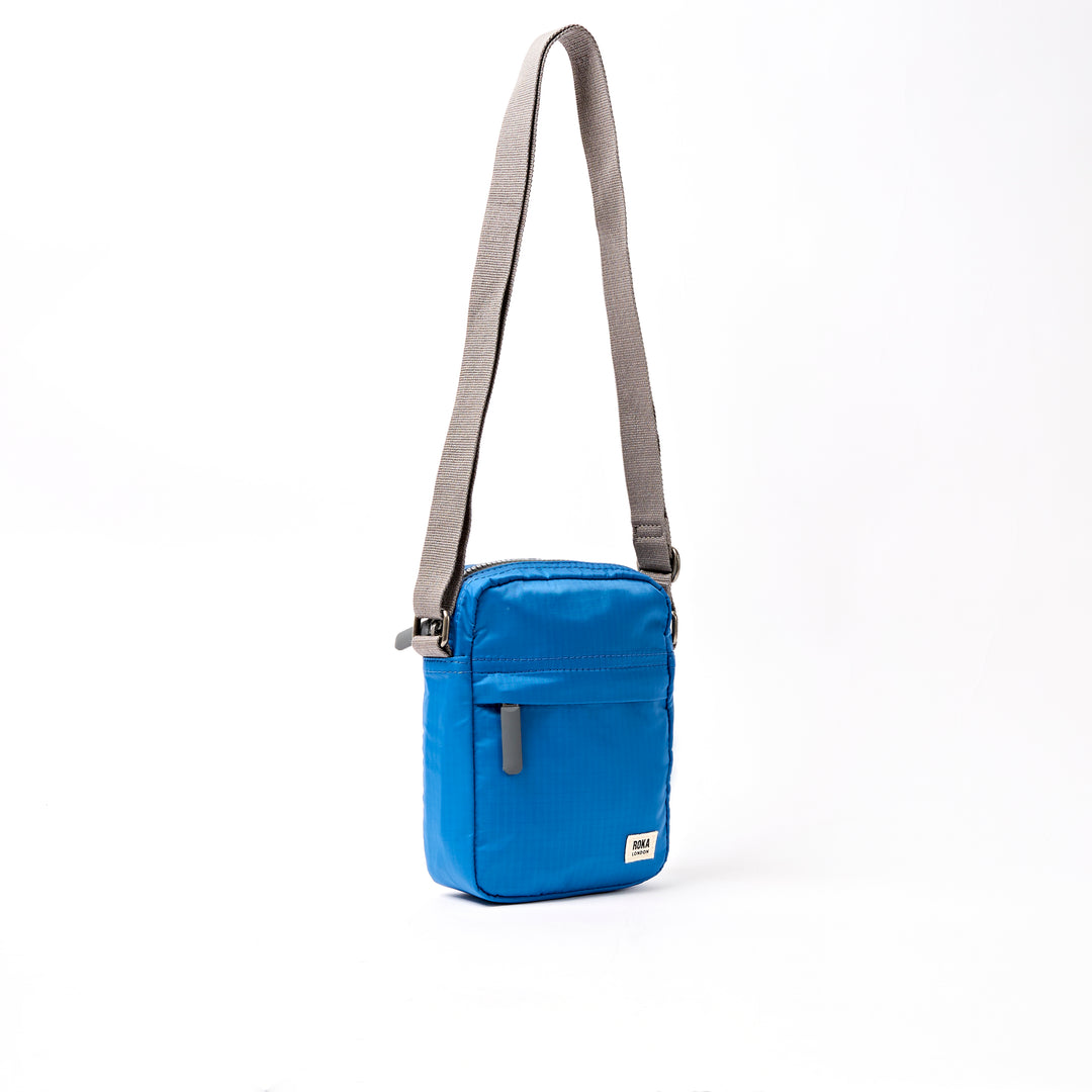 Bond Pocket Crossbody Bag in Malibu Blue Recycled Nylon Ripstop