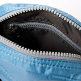 Bond Pocket Crossbody Bag in Retro Blue Recycled Nylon Ripstop