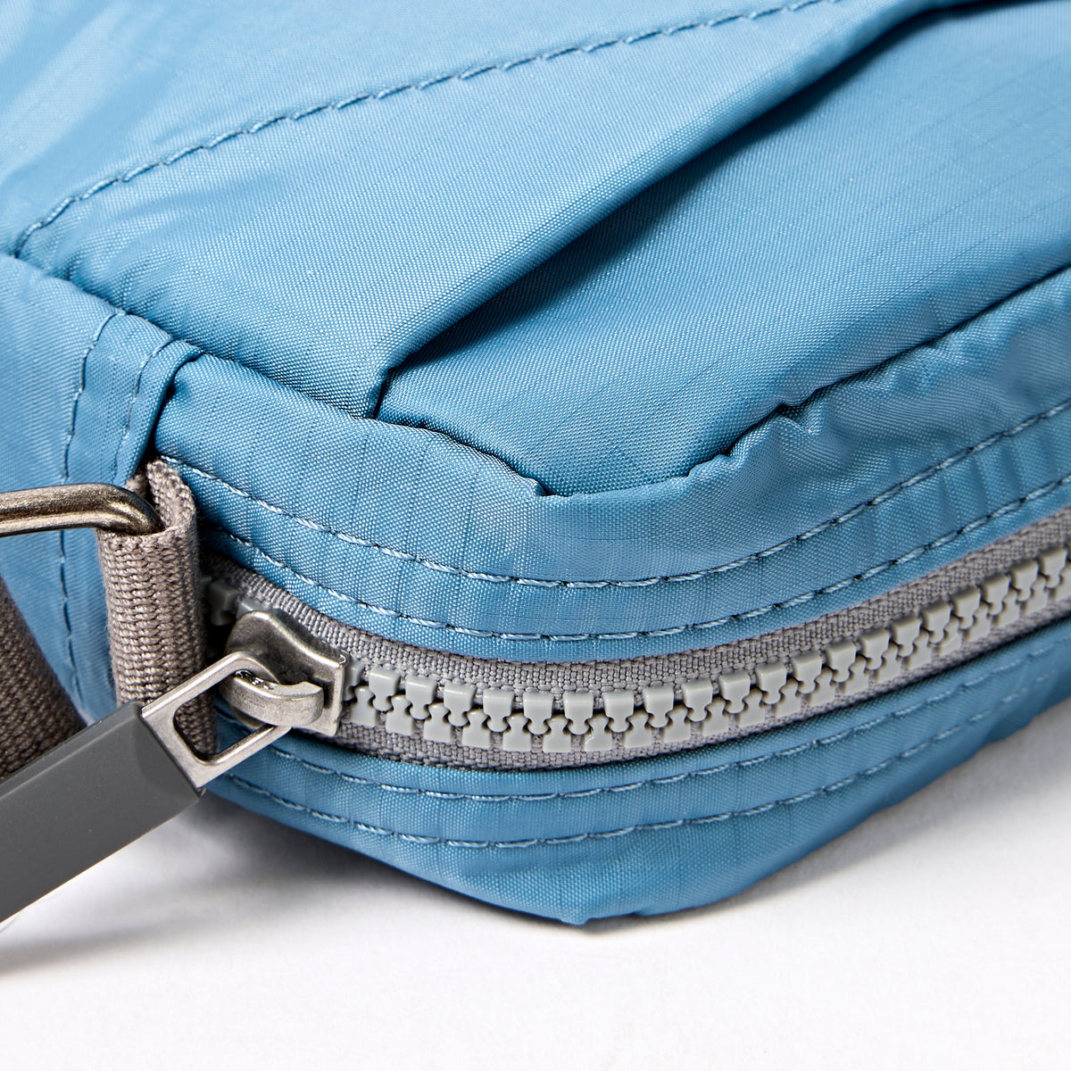 Bond Pocket Crossbody Bag in Retro Blue Recycled Nylon Ripstop