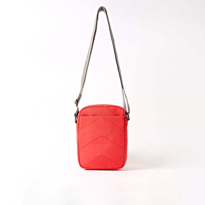Bond Pocket Crossbody Bag in Scarlet Recycled Nylon Ripstop