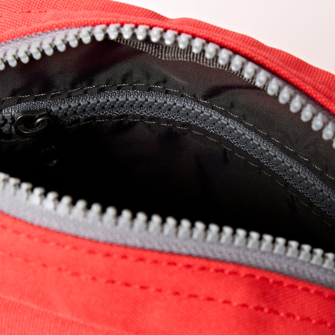 Bond Pocket Crossbody Bag in Scarlet Recycled Nylon Ripstop