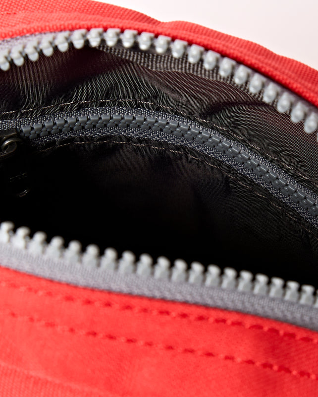 Bond Pocket Crossbody Bag in Scarlet Recycled Canvas