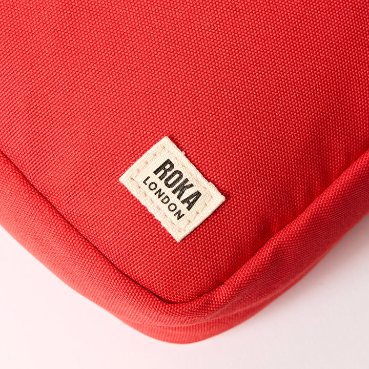 Bond Pocket Crossbody Bag in Scarlet Recycled Nylon Ripstop