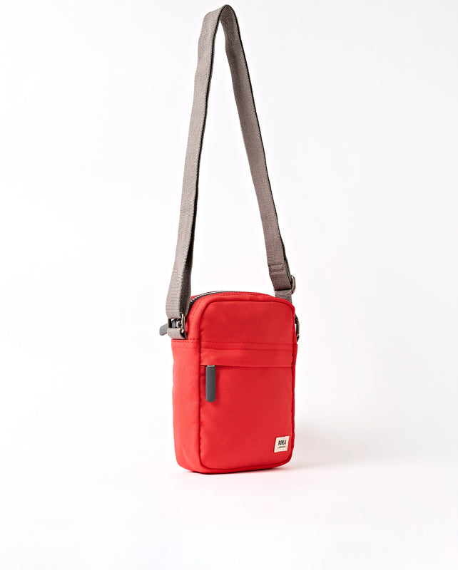 Bond Pocket Crossbody Bag in Scarlet Recycled Canvas