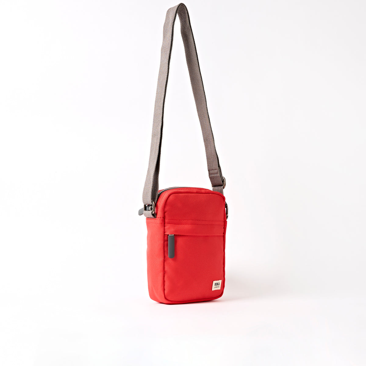Bond Pocket Crossbody Bag in Scarlet Recycled Canvas