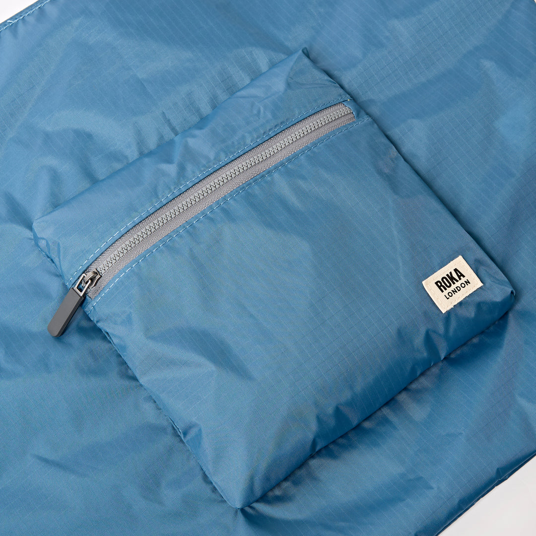 Borough Shopper Tote Bag in Retro Blue