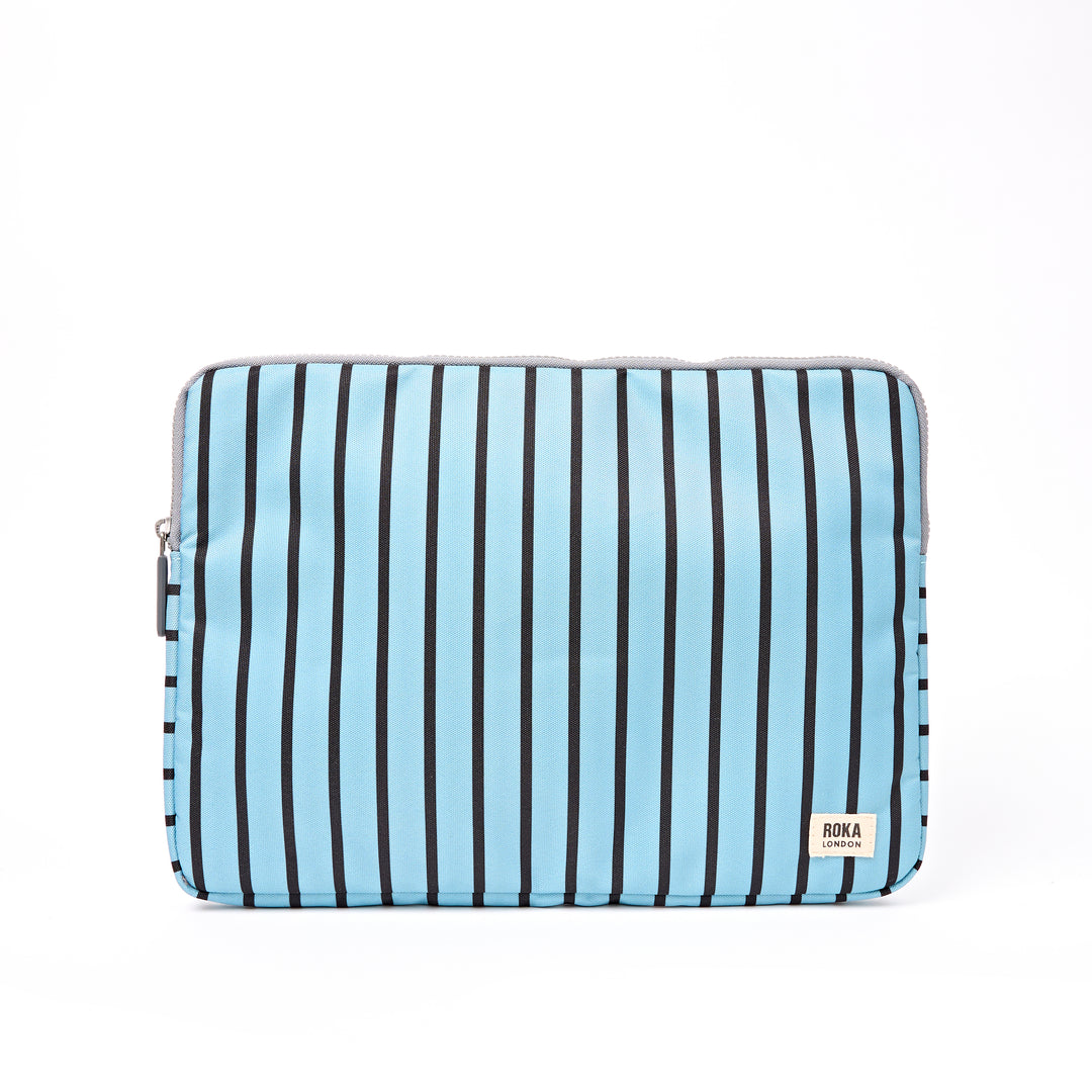 Brick Lane Laptop Sleeve in Blue Stripe