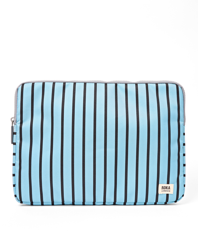 Brick Lane Laptop Sleeve in Blue Stripe