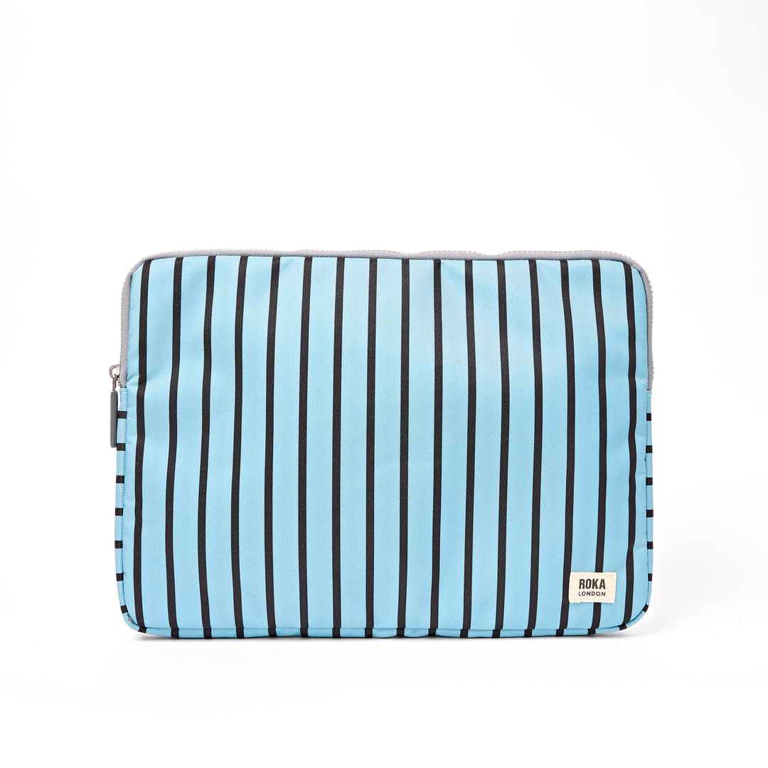 Brick Lane Laptop Sleeve in Blue Stripe