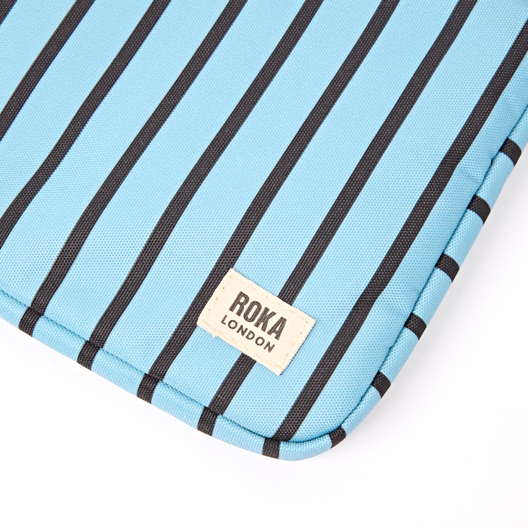 Brick Lane Laptop Sleeve in Blue Stripe