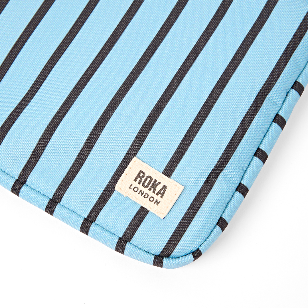 Brick Lane Laptop Sleeve in Blue Stripe