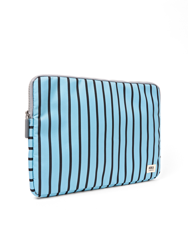 Brick Lane Laptop Sleeve in Blue Stripe