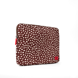 Brick Lane Laptop Sleeve in Brown Dot