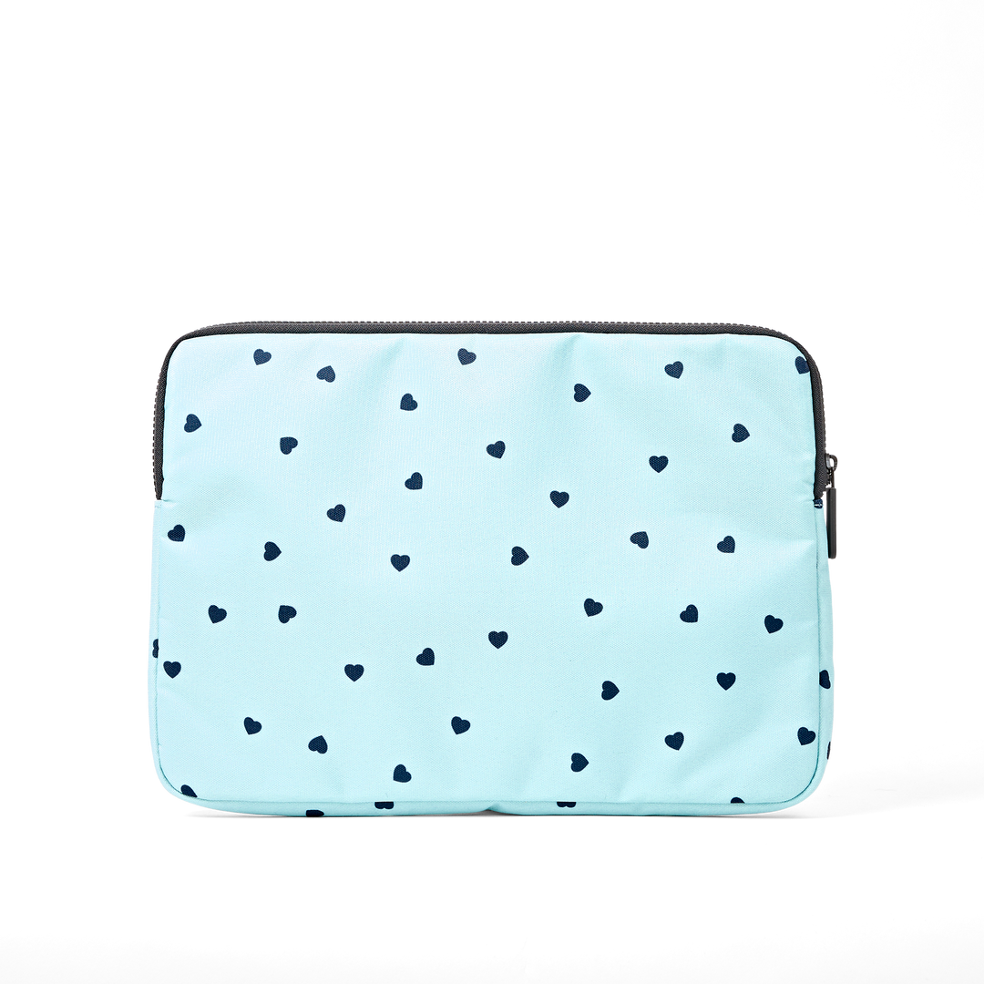 Brick Lane Laptop Sleeve in Heart Print