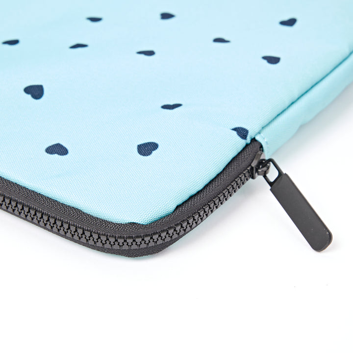 Brick Lane Laptop Sleeve in Heart Print