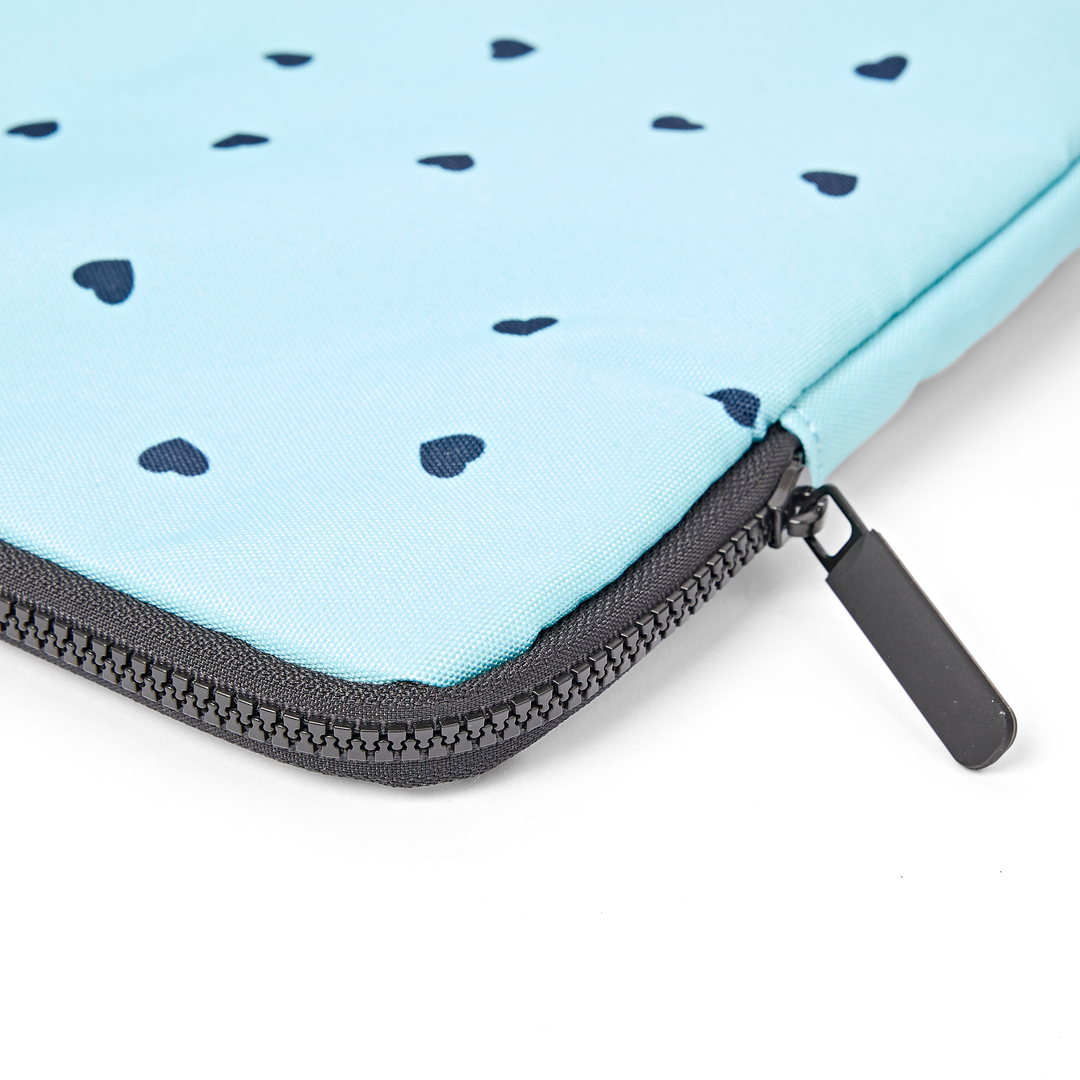 Brick Lane Laptop Sleeve in Heart Print