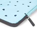 Brick Lane Laptop Sleeve in Heart Print