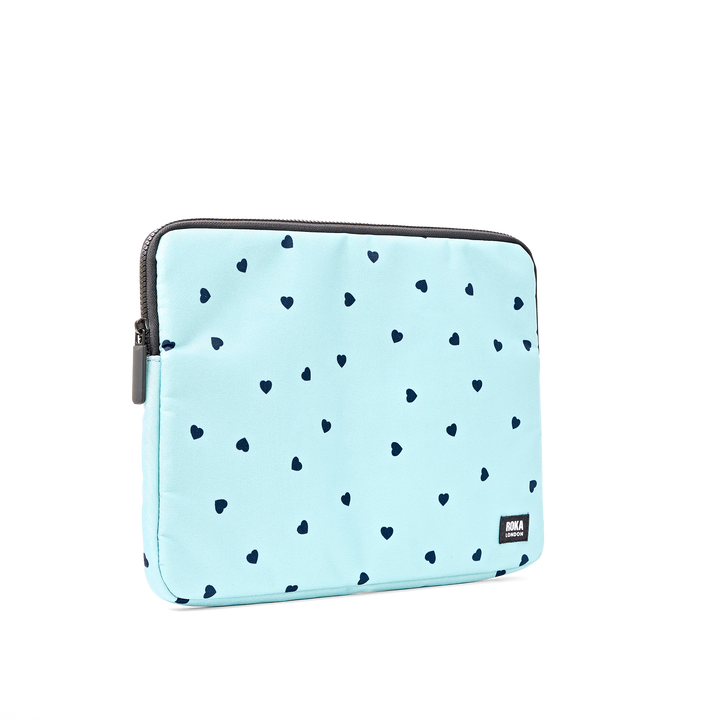 Brick Lane Laptop Sleeve in Heart Print