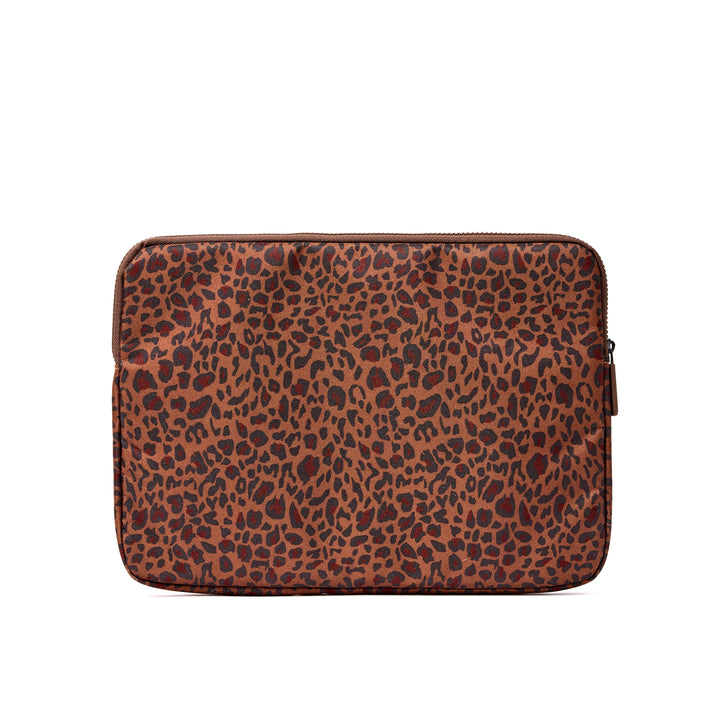 Brick Lane Laptop Sleeve in Mini Leopard