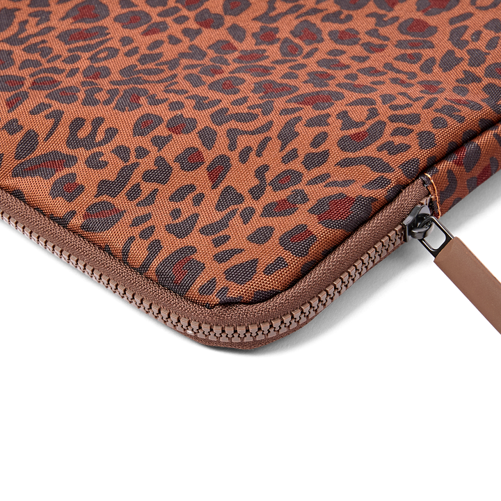 Brick Lane Laptop Sleeve in Mini Leopard