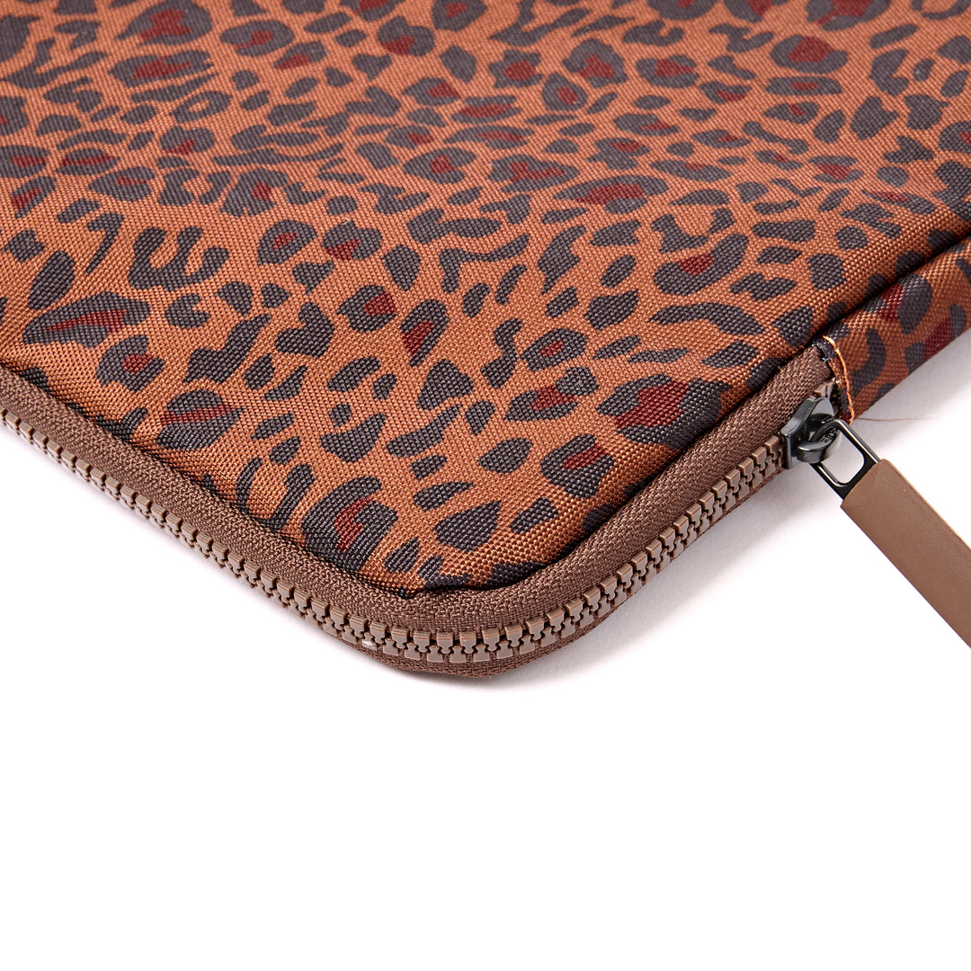 Brick Lane Laptop Sleeve in Mini Leopard