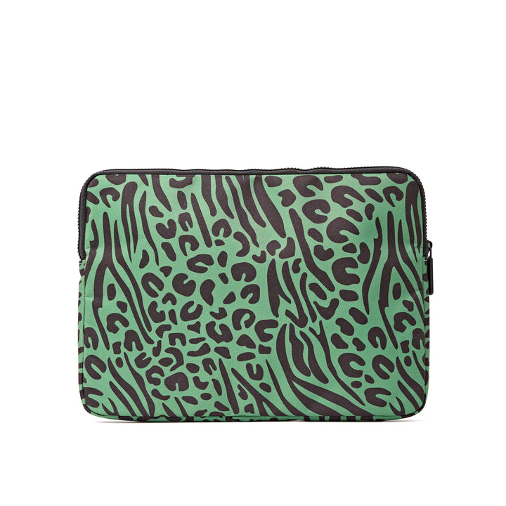 Brick Lane Laptop Sleeve in Mixed Animal Artichoke