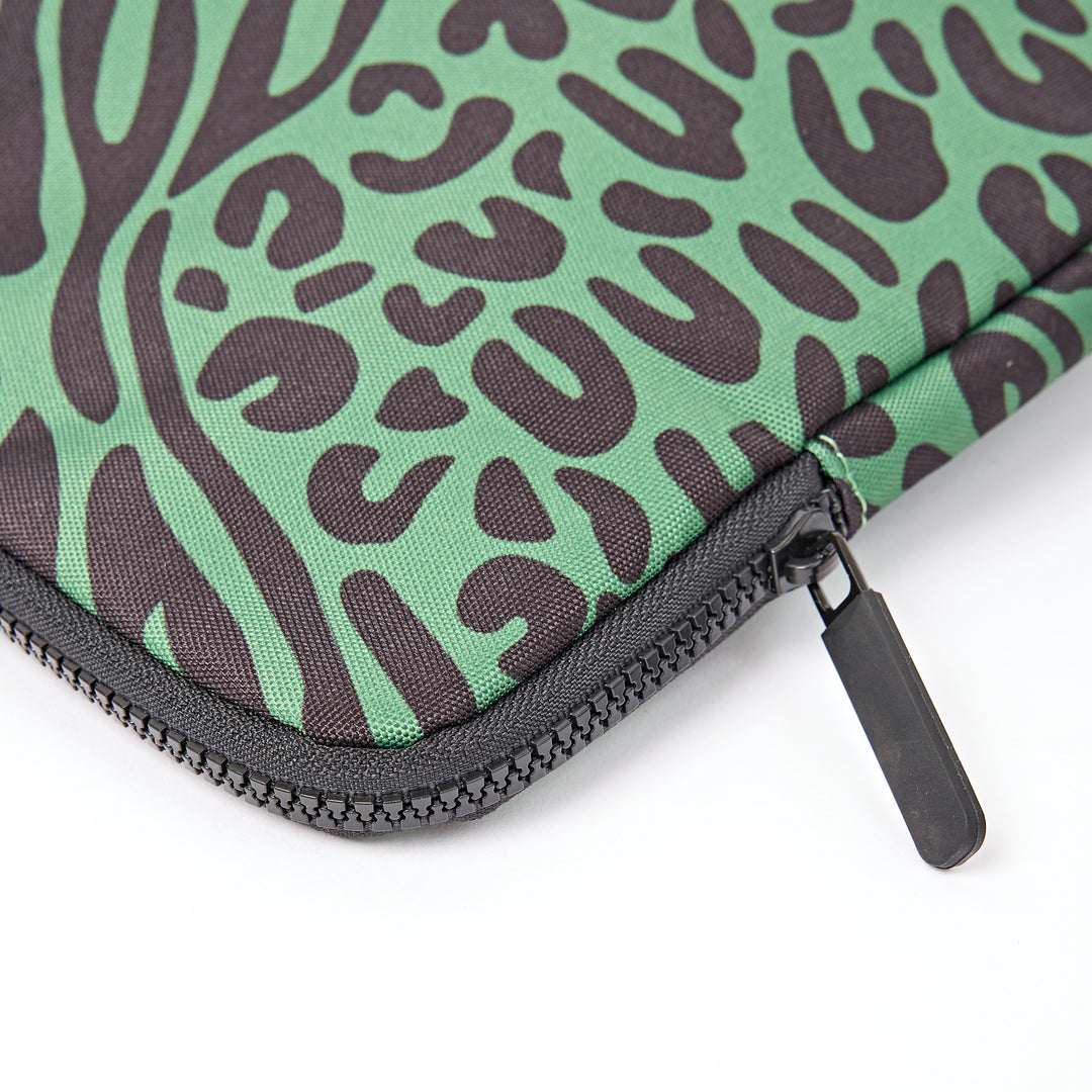 Brick Lane Laptop Sleeve in Mixed Animal Artichoke