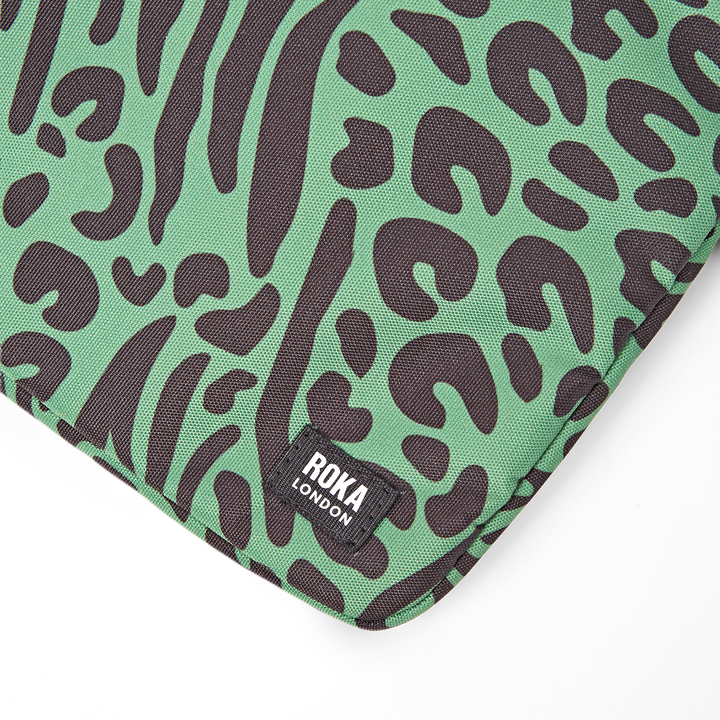 Brick Lane Laptop Sleeve in Mixed Animal Artichoke