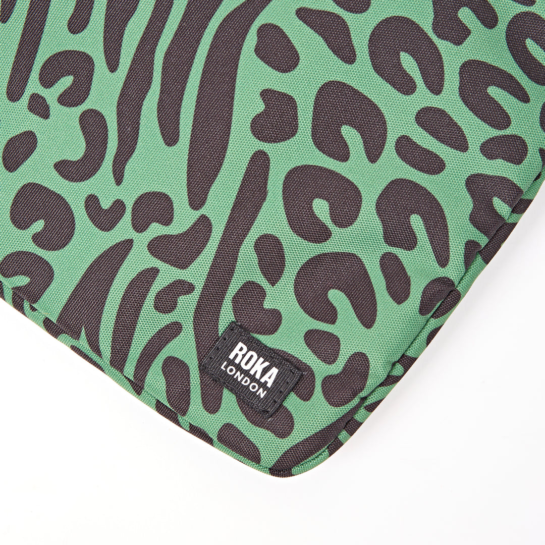 Brick Lane Laptop Sleeve in Mixed Animal Artichoke