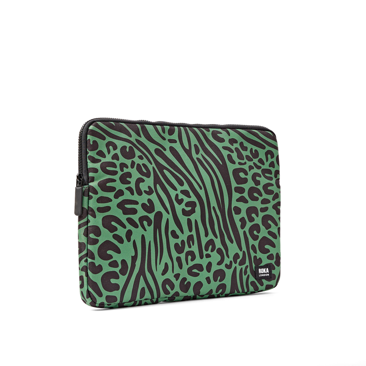 Brick Lane Laptop Sleeve in Mixed Animal Artichoke